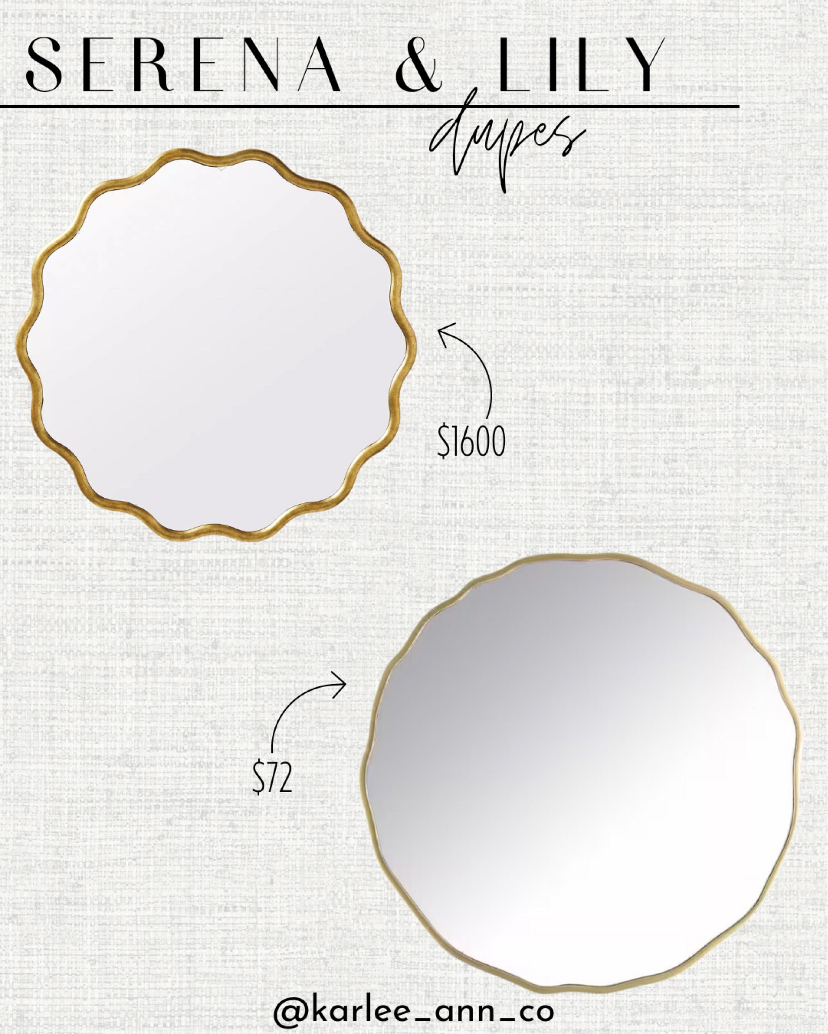 Loving this scalloped detail on this Serena & Lily dupe!! Would be so cute in a little girl’s nursery 

Baby, nursery, bathroom decor, baby girl, outdoor decor, mirror, bedroom, home decor 

#LTKbaby #LTKhome #LTKkids