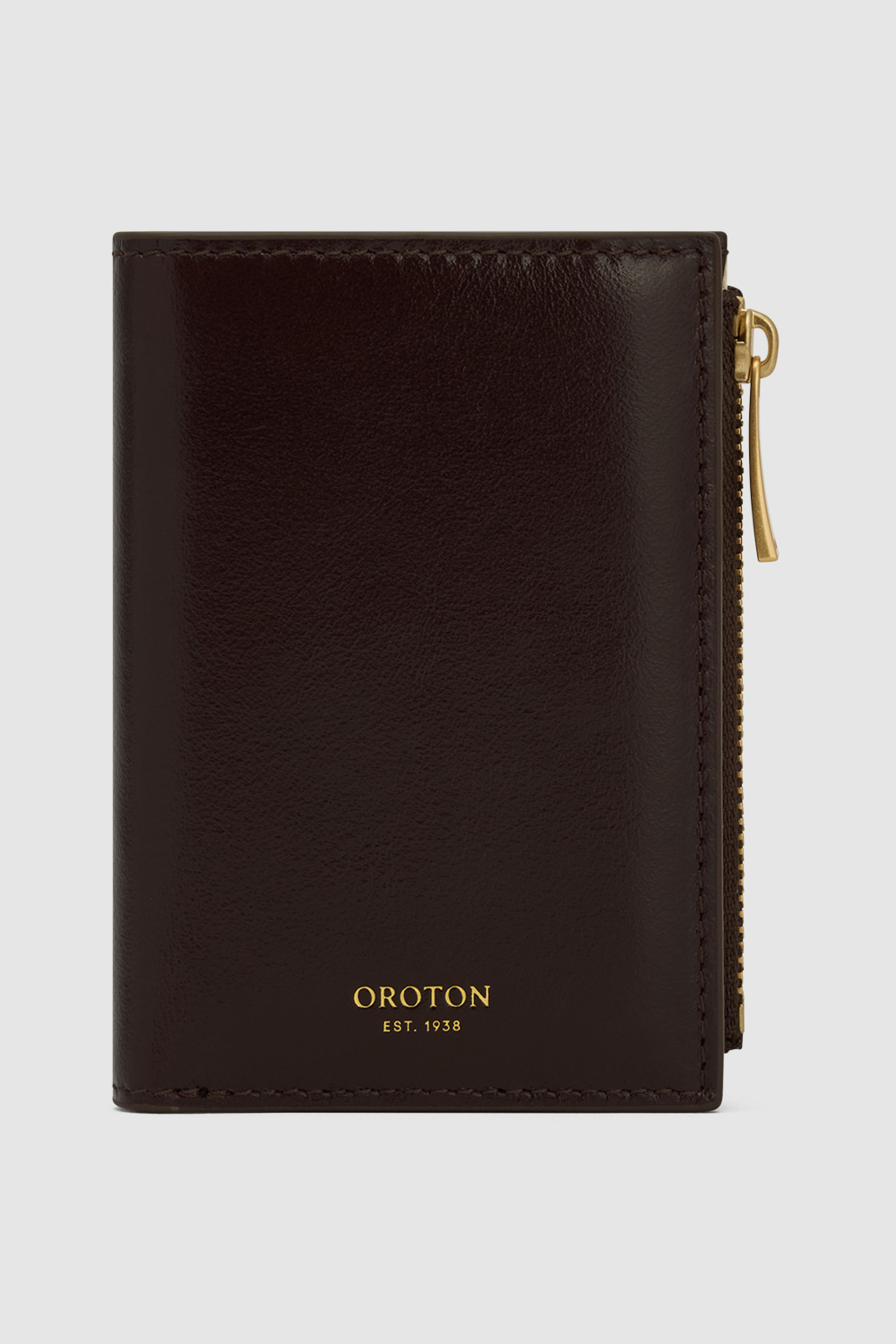 CECILE	10CC MINI ZIP WALLET COPPER | Oroton