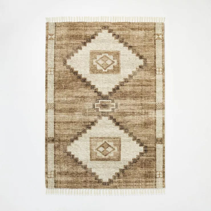 Double Medallion Persian Style Rug Tan - Threshold™ designed with Studio McGee | Target