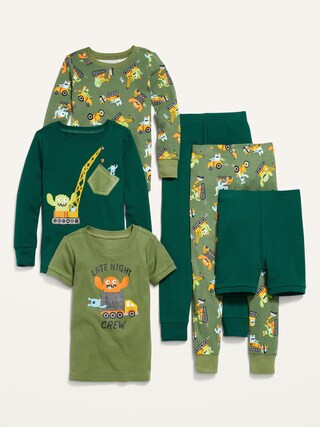 Unisex 6-Piece Pajama Set for Toddler & Baby | Old Navy (US)