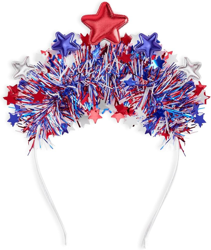 xo, Fetti Happy Fourth of July Star Headband | USA Party Favors, American Flag Supplies, 4th of J... | Amazon (US)