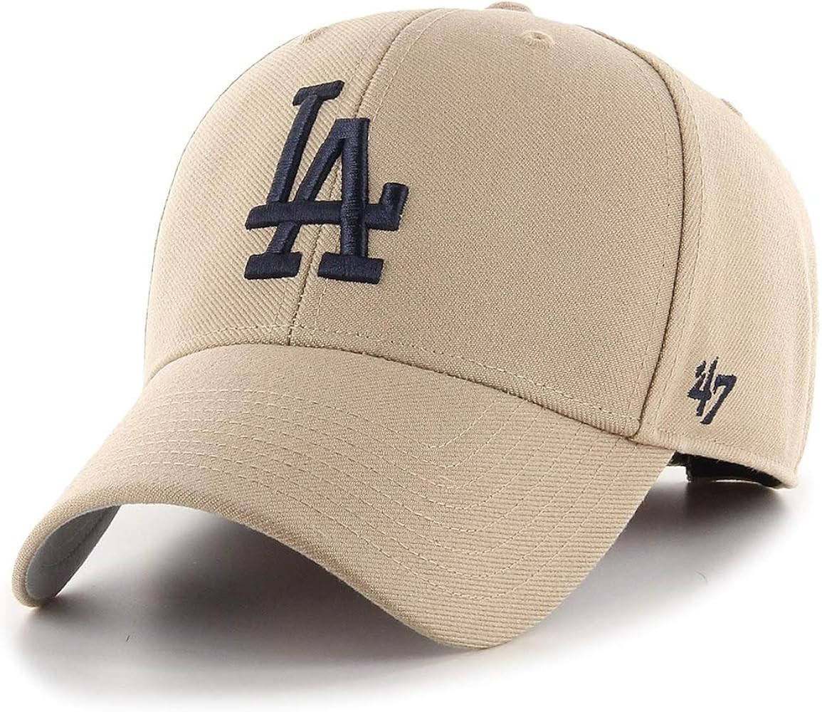 47 Brand MVP Los Angeles Dodgers Cap B-MVP12WBV-KHB, Unisex, Beige/Khaki, | Amazon (US)
