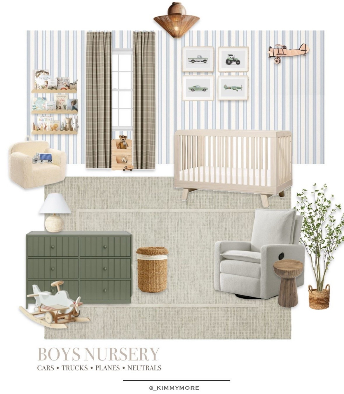 Things that go theme room, nursery decor, cars, trucks, vehicles. This weeks favorite nursery for a baby boy is beautiful! 

#LTKHome #LTKKids #LTKBaby