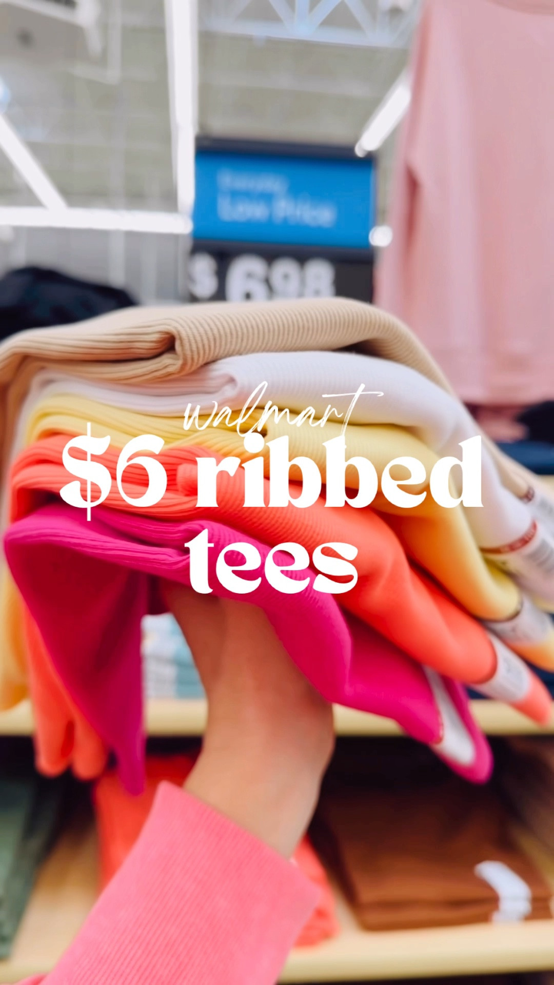 My favorite $6 ribbed tees from Walmart! Look and feel high end and come in all the colors! Run true to size. 

#LTKStyleTip #LTKMostLoved #LTKFindsUnder50