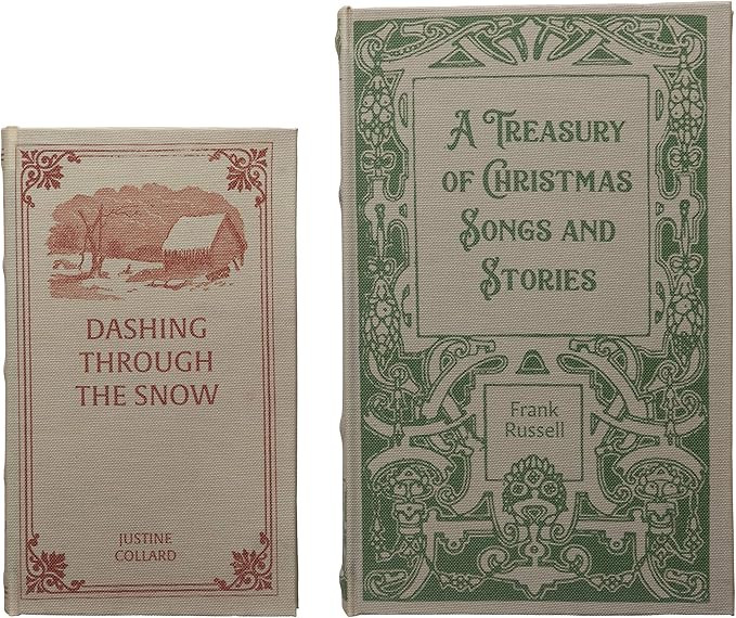 Creative Co-Op 10-1/4"L x 6-3/4"W MDF & Canvas Book Boxes, Set of 2 A Treasury of Christmas Songs... | Amazon (US)