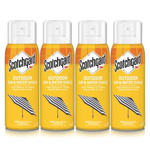 Scotchgard Outdoor Water & Sun Shield Fabric Spray, Water Repellent Spray for Spring and Summer Outdoor Gear and Patio Furniture, Fabric Spray for Outdoor Items, 10.5 Oz, 4 Count | Amazon (US)