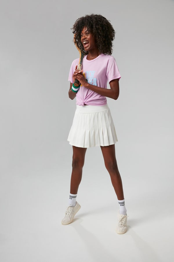 White and Fresh Buds Tennis Skirt | Tuckernuck (US)
