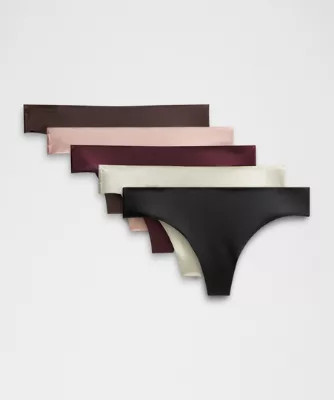 InvisiWear Mid-Rise Thong Underwear   5 Pack | lululemon (AU)