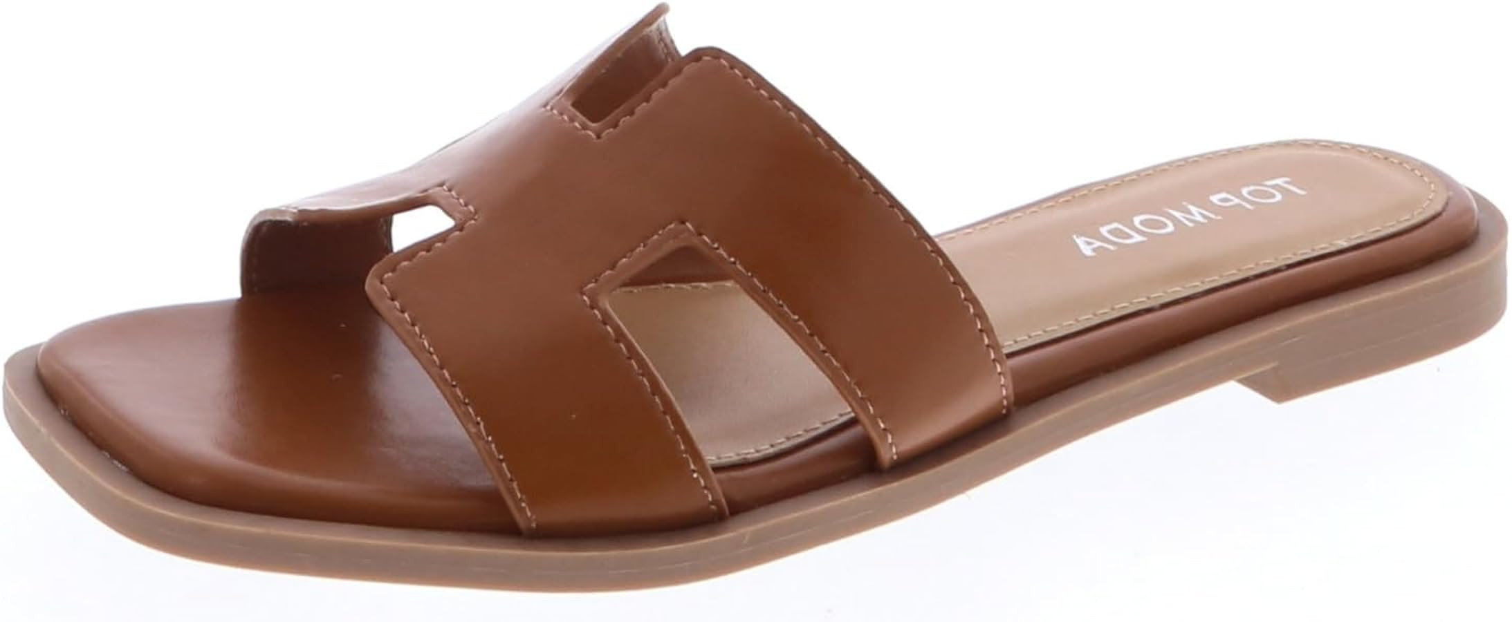 TOP Moda Elio-20 Women's Classic H-Band Slide Sandal for Women | Amazon (US)