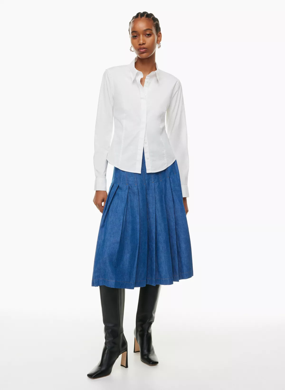 ESSENTIAL SLIM POPLIN SHIRT | Aritzia