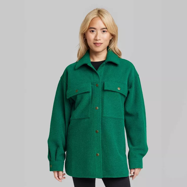 Women's Cozy Shacket - Wild Fable™ | Target