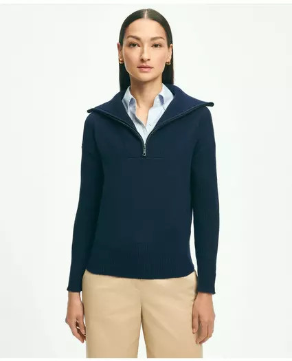 Wool Cashmere Half-Zip Sweater | Brooks Brothers