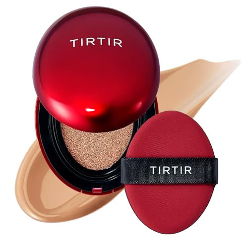 TIRTIR Mask Fit Red Cushion Foundation | Full coverage, Weighless, Skin fit, Satin Glow Finish, Korean cushion foundation (#29C Taupe Beige, 0.63 Fl Oz (Pack of 1)) | Amazon (US)
