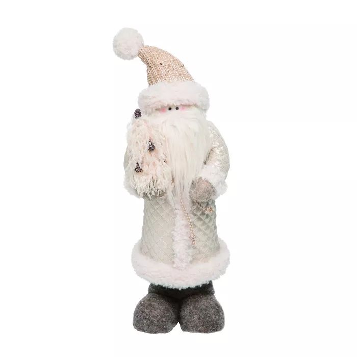 Transpac Foam 20 in. White Christmas Glitzy Santa | Target