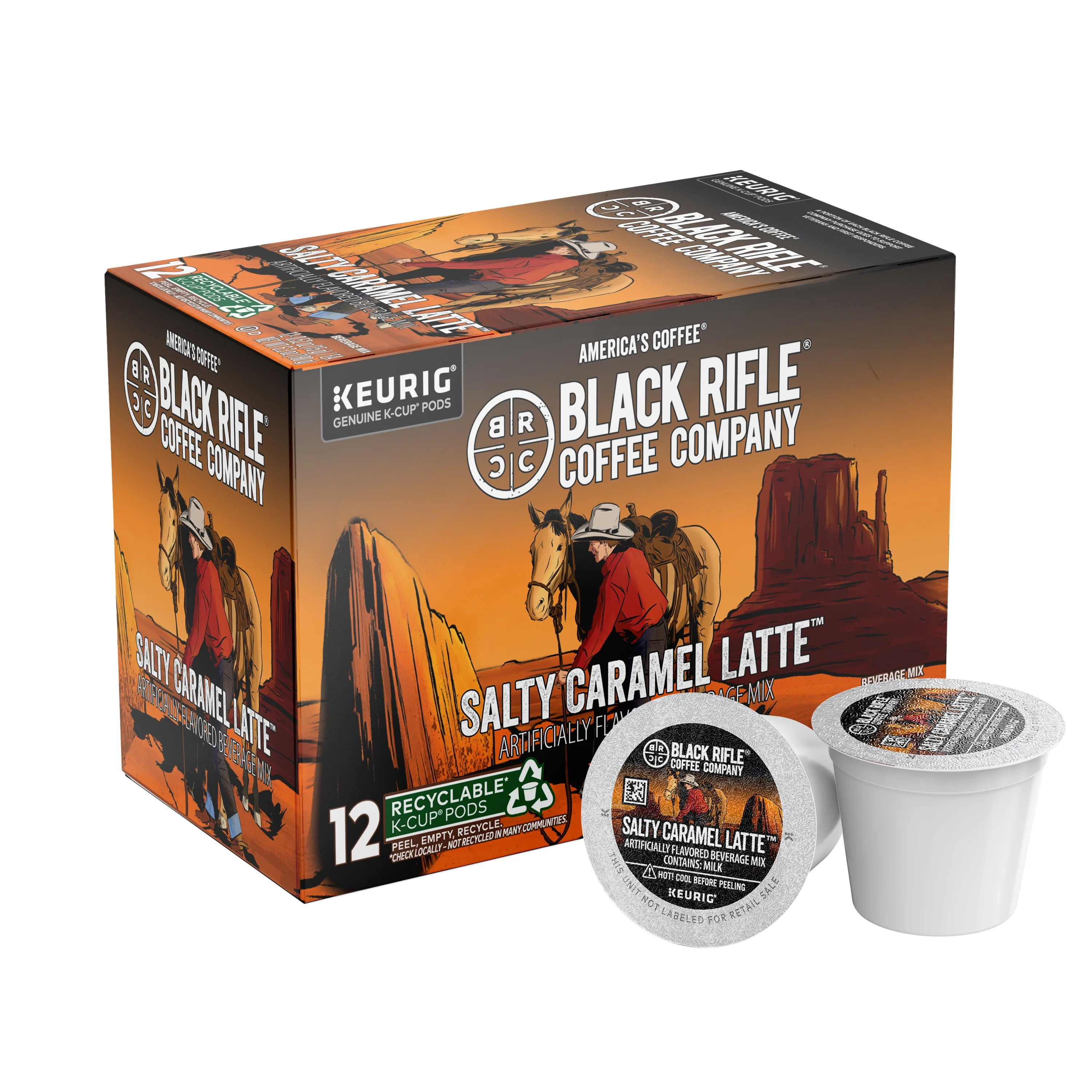 Black Rifle Coffee Company Salty Caramel Latte Keurig K-Cup Pods, Medium Roast, 12 Ct - Walmart.c... | Walmart (US)