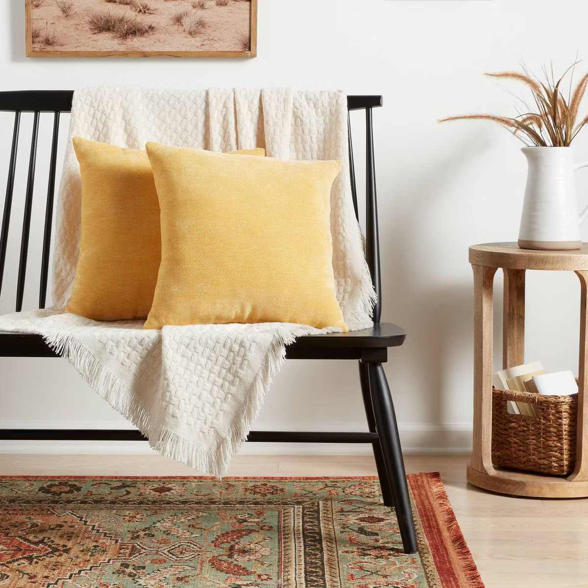 2pk Chenille Square Throw Pillows - Threshold™ | Target