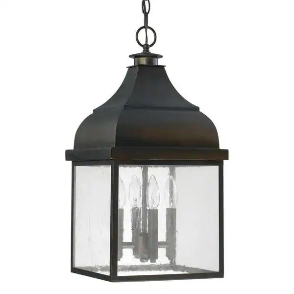 Westride 4-light Old Bronze Outdoor Hanging Lantern | Bed Bath & Beyond