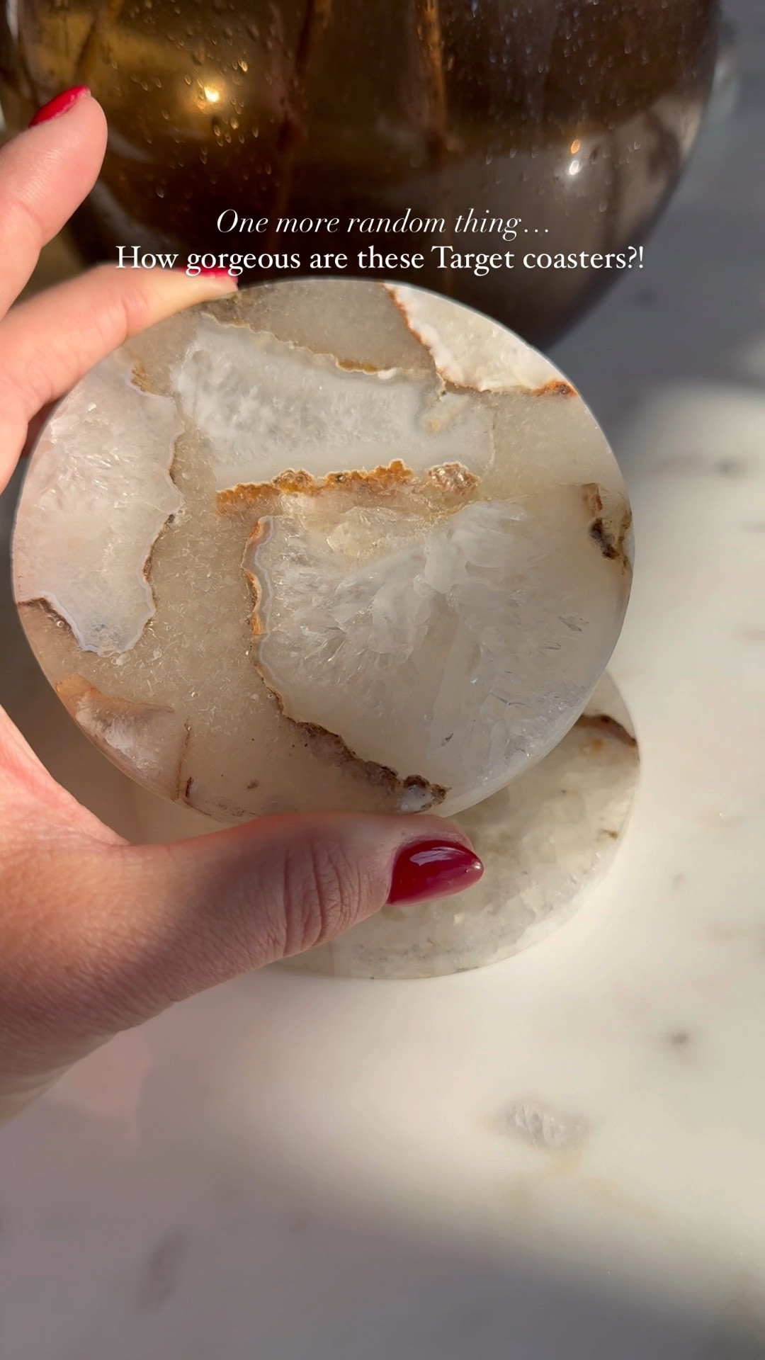 Target home decor find! These coasters are absolutely gorgeous and go perfect on my coffee table in the new sitting room! 



#LTKFindsUnder50 #LTKVideo #LTKHome