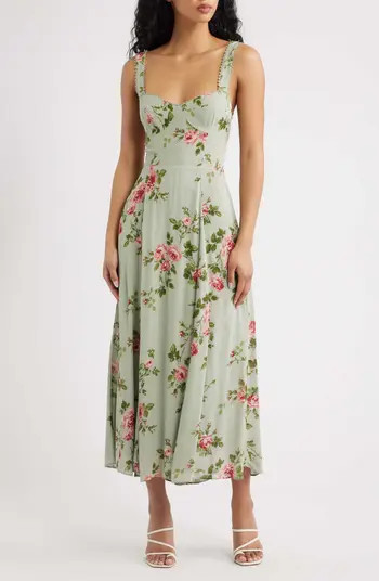 Lela Floral Print Midi Dress | Nordstrom