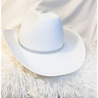 White Rhinestone Cowboy Hat | Etsy (US)