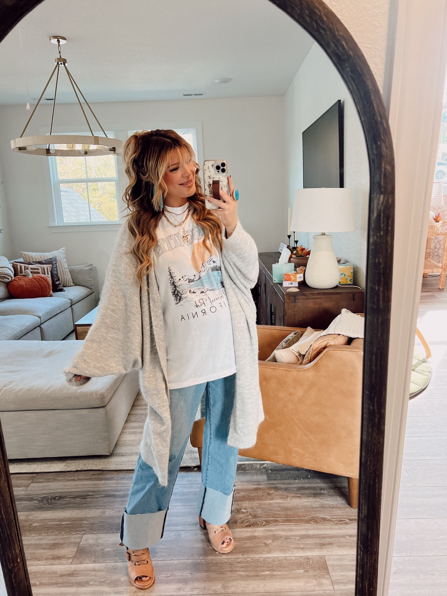 Ootd details-
Pants and sweater- Mindy Maes (Code CASSIDY15)
T-shirt- Mountain Moverz (Code CASSIDY20)
Shoes- Free Birds 
Purse- Fendi 
Earrings- Hair Candy
Bracelets- Revolve 
Necklaces -Sequin & Victoria Emerson


#LTKstyletip #LTKshoecrush #LTKbump