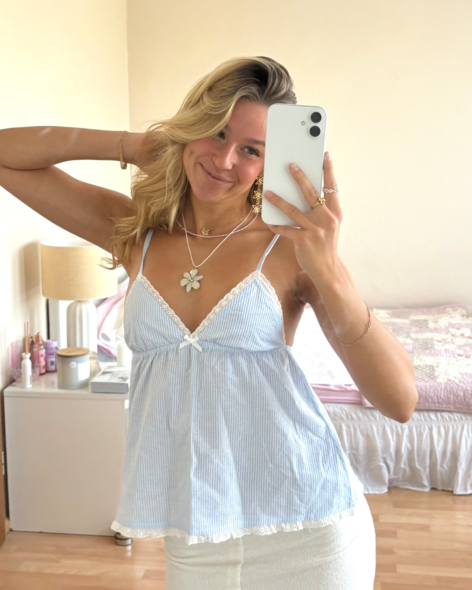 Blue babydoll top 🩵

#LTKeurope #LTKsummer #LTKspring