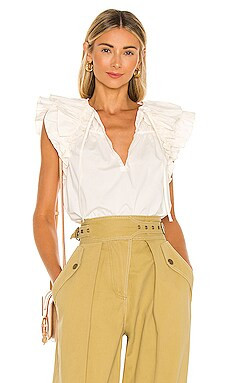 Ulla Johnson Liv Top in Blanc from Revolve.com | Revolve Clothing (Global)