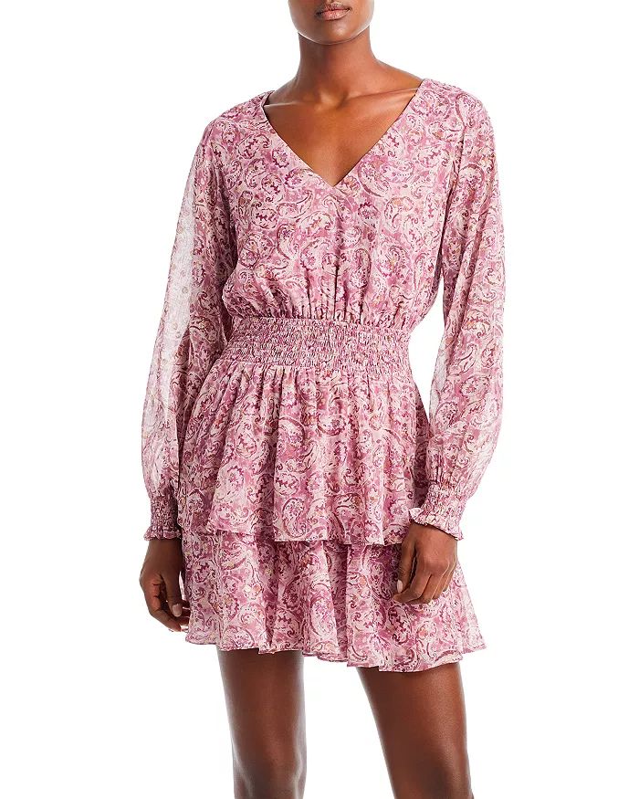 Watercolor Paisley Smocked Mini Dress - 100% Exclusive | Bloomingdale's (US)