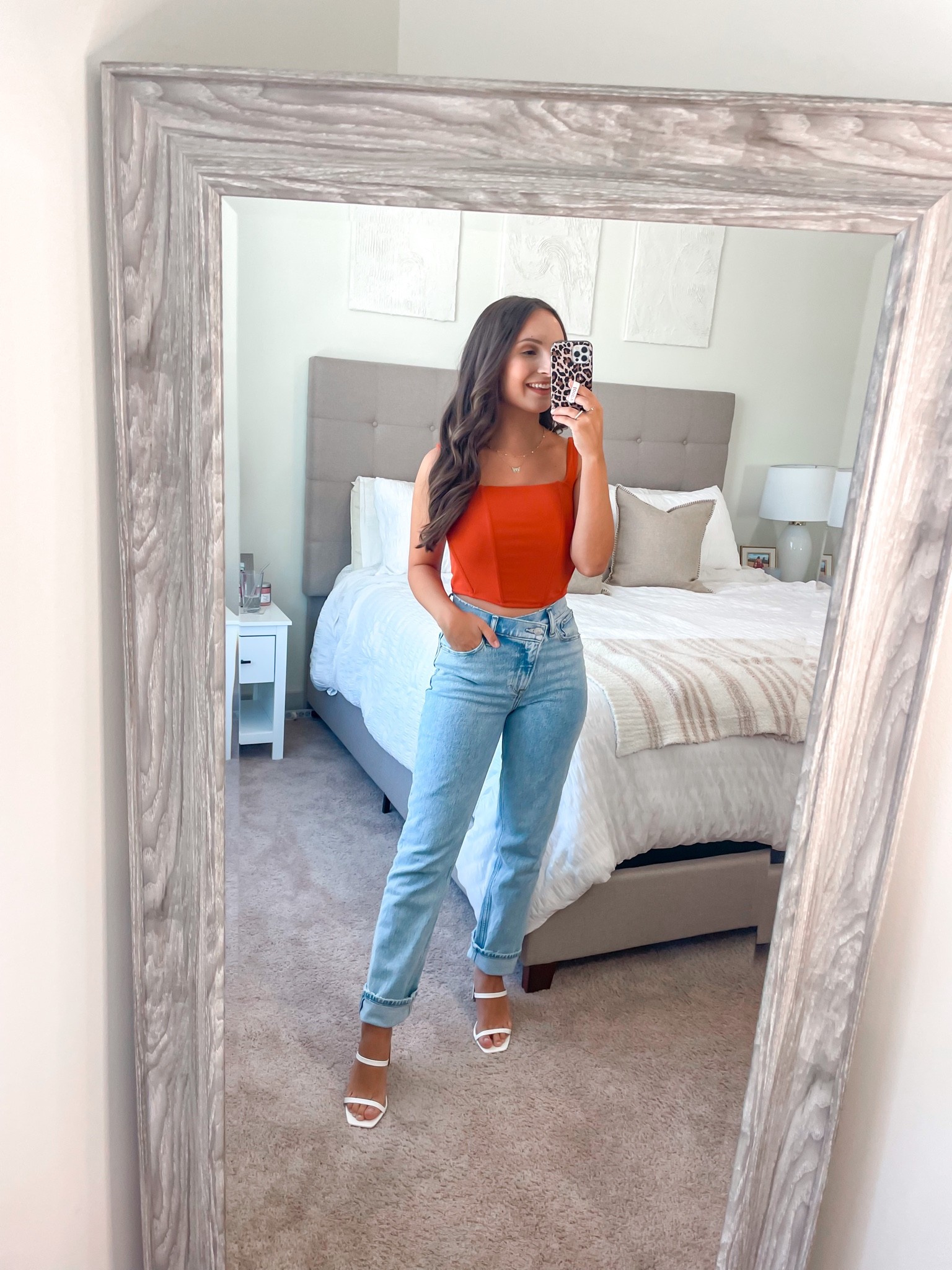 code: SIMPLYSTYLE on the top
corset top - true to size (XS)
Jeans - size down (24 short)
Heels - true to size

#LTKstyletip #LTKunder100 #LTKunder50