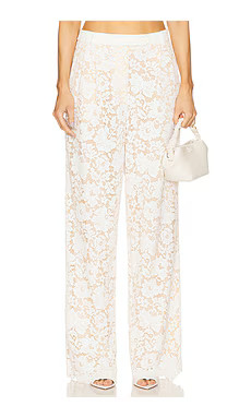 ESTELLE LACE TROUSERS WITH PLEATS | Revolve Clothing (Global)