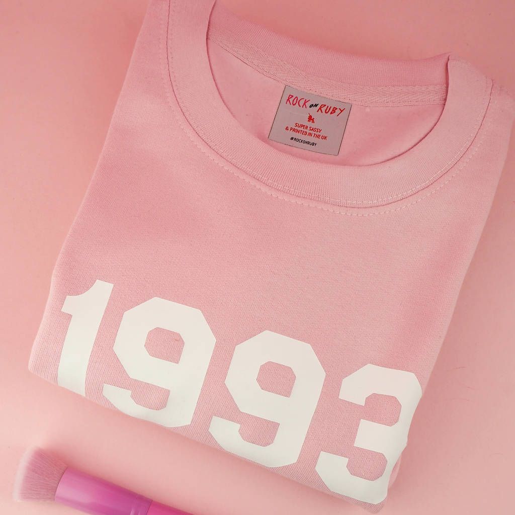 Personalised 'Year' Unisex Sweatshirt | Notonthehighstreet.com UK