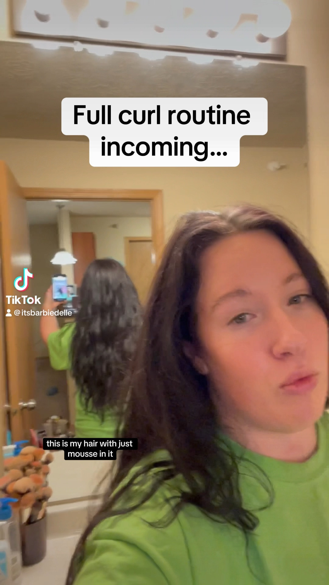 All the products for Makayla’s full curl routine