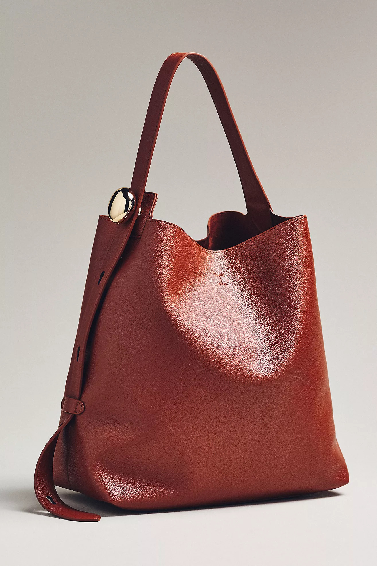 Slouchy Faux Leather Tote | Anthropologie (US)