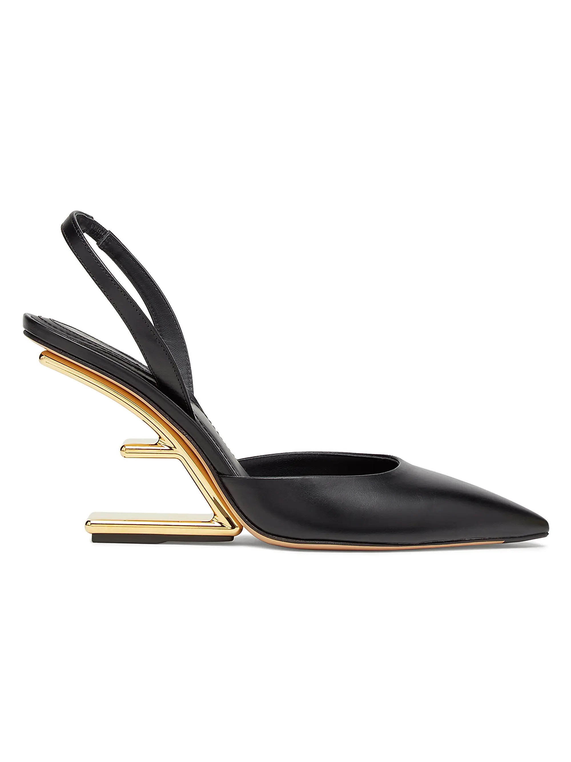 FendiFendi First 65MM Leather Slingback Pumps | Saks Fifth Avenue