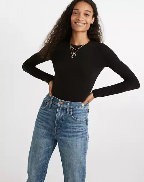 Crewneck Thong Bodysuit | Madewell