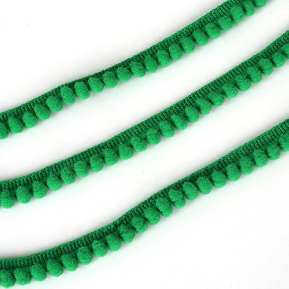 Yalulu 10 Yards Mini Pom Pom Trim Ball Fringe Ribbon Tassel DIY Craft Sewing Accessory for Home C... | Amazon (US)