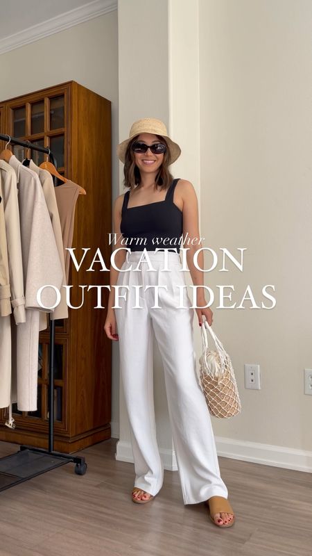 Warm weather/beach vacation outfits from Abercrombie - 25% off until Sunday! Code AFLTK

Tanks small
Button ups xs 
White trousers - 25 runs a bit tight in waist 
Jeans - 25 runs big in the waist, maybe size down
Jean shorts tts 

#LTKsalealert #LTKstyletip #LTKtravel