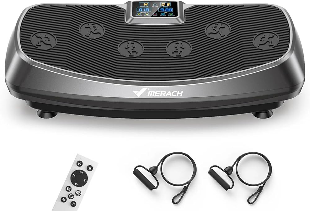 MERACH Vibration Plate Exercise Machine, 3D & 4D Vibration Plate for Lymphatic Drainage Weight Lo... | Amazon (US)