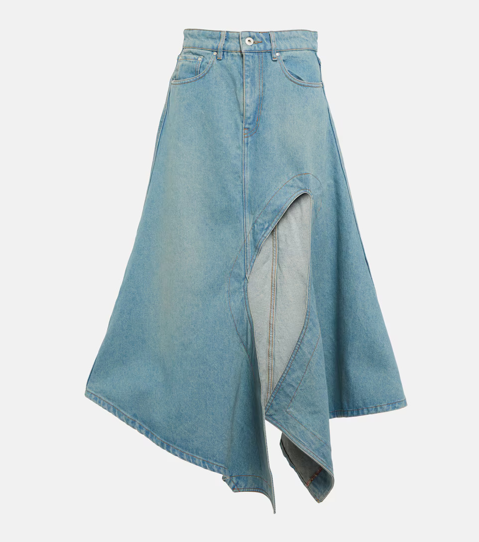 Cutout denim midi skirt | Mytheresa (US/CA)