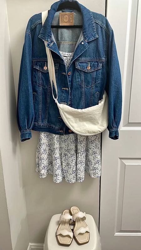 Summer outfit idea

I took size S in this dress. I'm 5' 2.5" and 115 pounds. The dress is also lightly lined.

Gap x Doen denim jacket. Comes in womens and girls sizing. I took girls XL after seeing a few online reviews mentioning that XL might fit. Girls XL is a relaxed fit on me.

Uniqlo bag fits a lot and I also have it in black.

The Dolce Vita Ilva sandals run 1/2 size bigger so I took 6.5 instead of my usual size 7. I also have them in nude and the front straps are tighter in the white croc embossed color but they will stretch out after a few wears.

Do you like this type of post? Let me know in the comments below or ❤️ this post.

#LTKStyleTip #LTKShoeCrush #LTKFindsUnder50