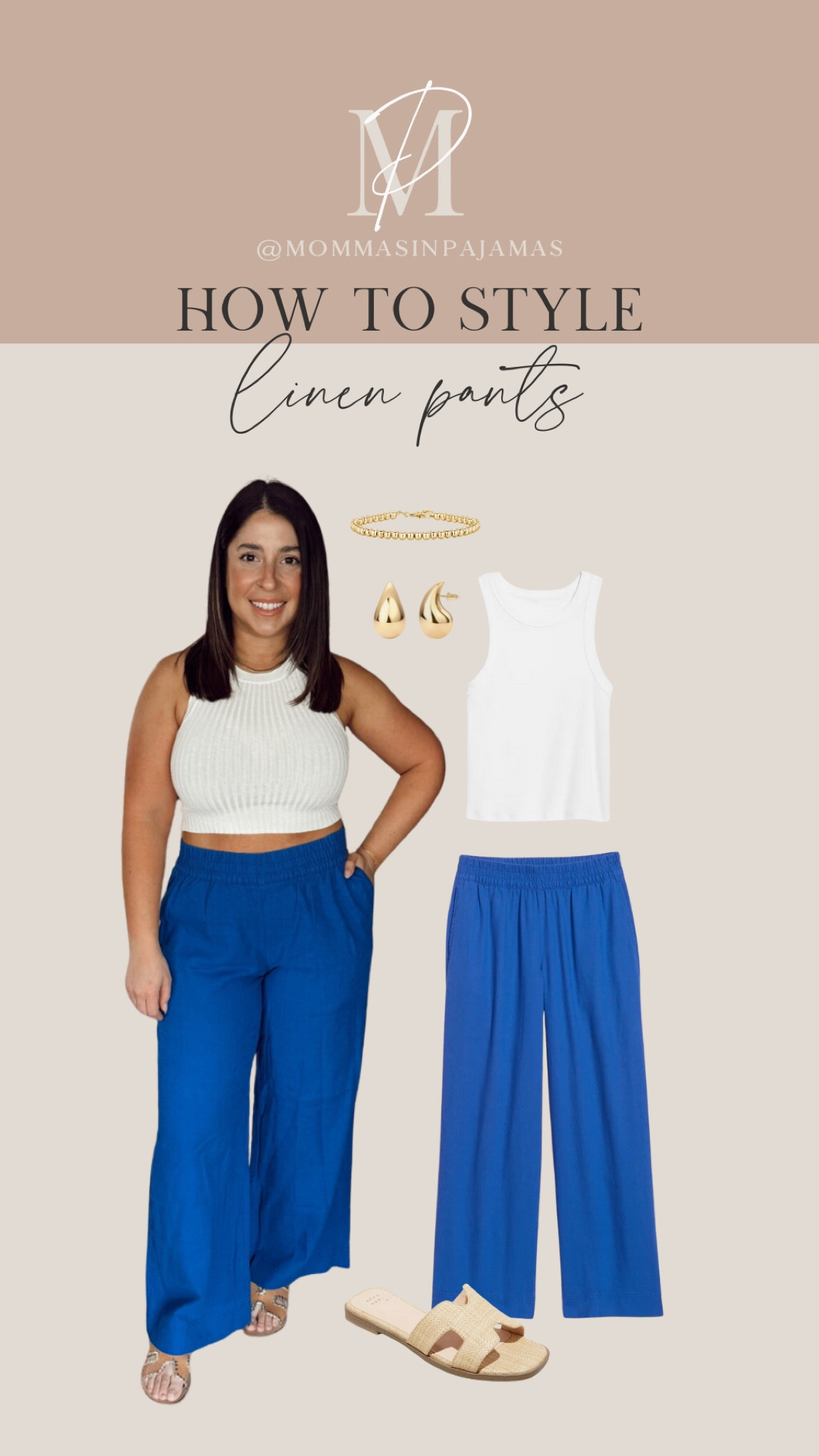 How to style linen pants for Spring! linen pants, petite linen pants, blue linen pants, Old Navy pants, Old Navy petite pants, Old Navy linen pants, crop top, big bust crop top, big bust racer back top, racer back top, spring sandals, spring 2024 sandals, spring shoes

#LTKSeasonal #LTKSpringSale #LTKstyletip