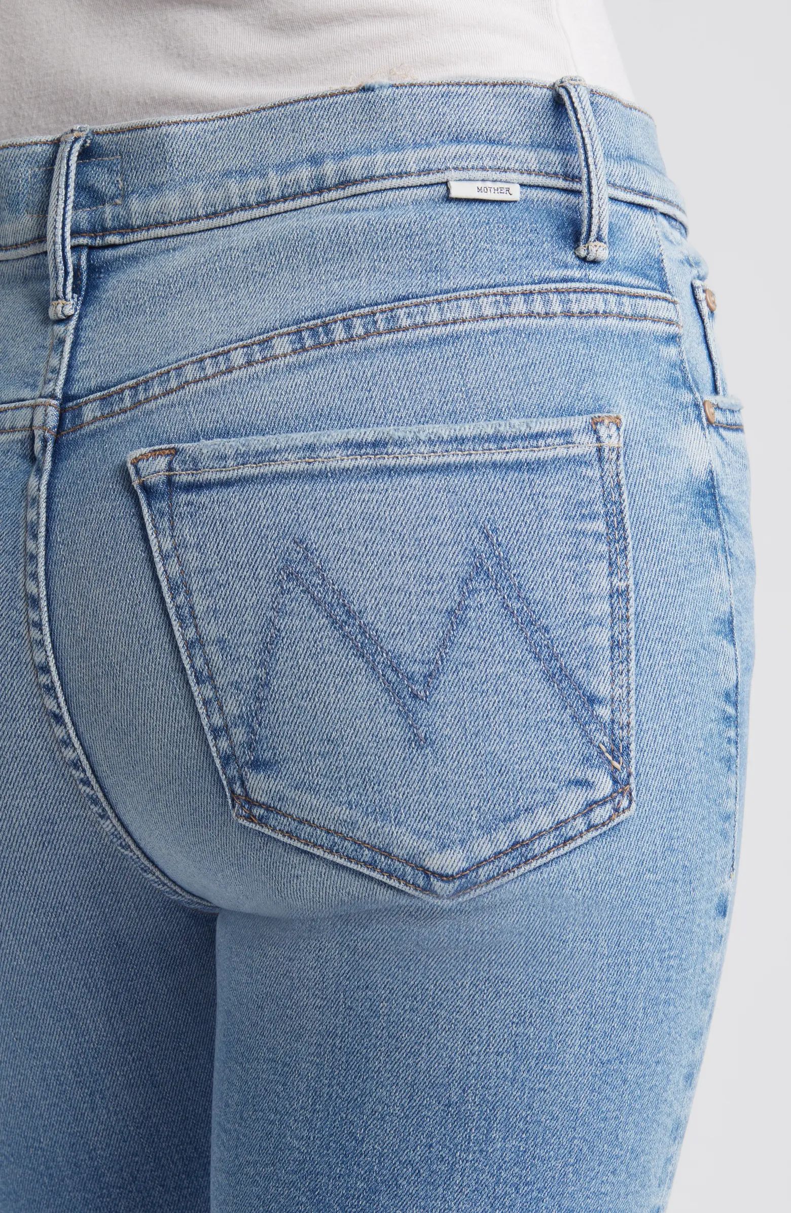 MOTHER The Insider Sneak Distressed High Waist Bootcut Jeans | Nordstrom | Nordstrom