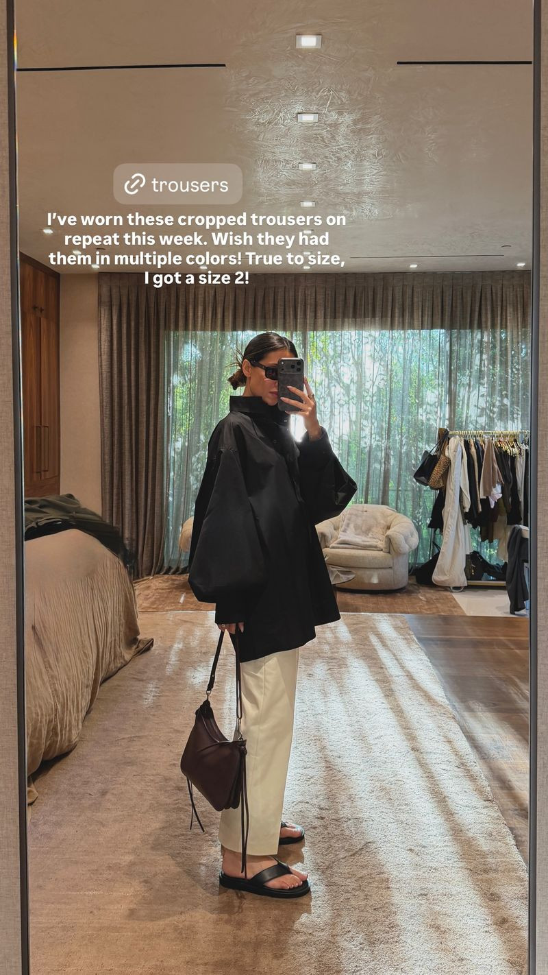 I've worn these cream trousers on repeat -- so good! Wish they had them in multiple colors. True to size. I'm wearing a size 2!

#LTKdayinmylife #LTKgrwm #LTKootd