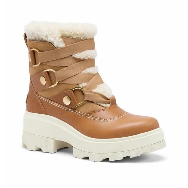Women's SOREL Joan FRWD Cozy Waterproof Winter Boots Casual 11 Tawny Buff, Honey White | Scheels Sports
