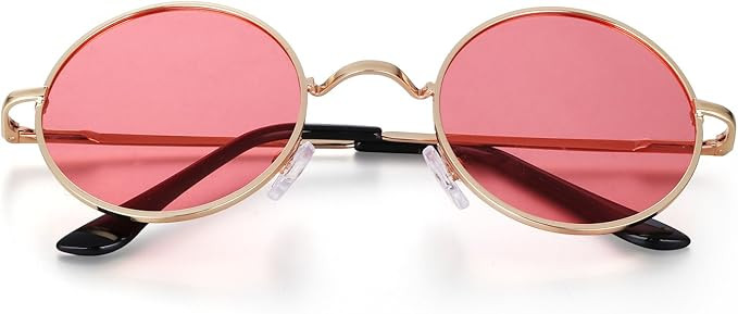 Menton Ezil Unique Blue Mirrored Color Lenes John Sunglasses Polarized for Men Women Glass Drivin... | Amazon (US)