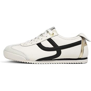 LUCKY STEP Women Retro Fashion Sneakers Thin Sole Shoes | Lightweight Walking Tennis Trainers Gym... | Amazon (US)