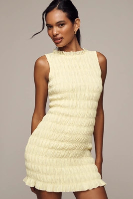 Endless Rose Sleeveless Smocked Mini Dress | Anthropologie (US)