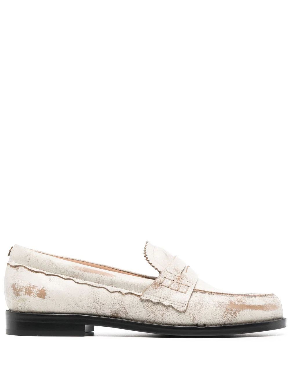 Golden Goose Jerry Distressed Loafers - Farfetch | Farfetch Global