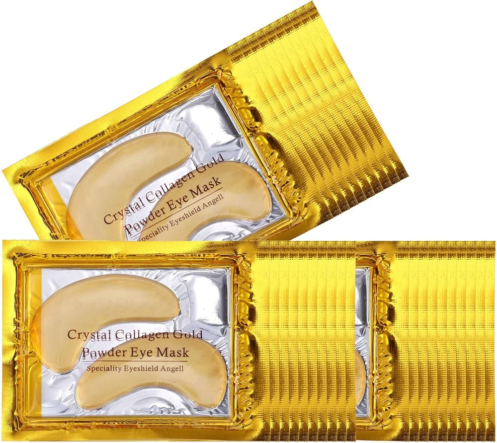 Under Eye Patches(30 Pairs), 24K Gold Collagen Under Eye Masks For Dark Circles and Puffiness, Mo... | Amazon (US)