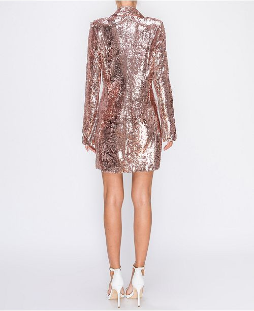 Sequin Double Breasted Blazer | Macys (US)